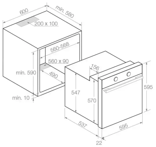 Духовой шкаф Pando PHT-963