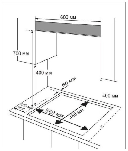 Газовая аарочная панель Midea MG645TGB