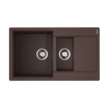 Мойка Omoikiri Daisen 86-2-DC Artgranit/темный шоколад