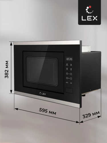 Встраиваемая микроволновая печь LEX BIMO 20.02 INOX