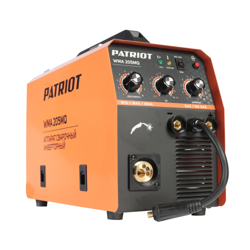 Полуавтомат сварочный инверторный PATRIOT WMA 205MQ MIG/MAG/MMA