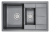 Кухонная мойка Granula Гранула GR-7802, чёрный