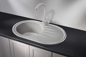 Кухонная мойка Granula Стандарт кварц ST-7601, базальт