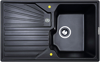 Кухонная мойка Zigmund & Shtain KASKADE 800 ЧЕРН.БАЗАЛЬТ