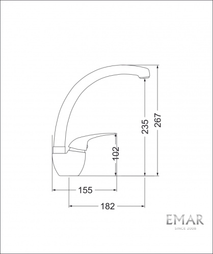 Смеситель Emar  3013.5 Агат