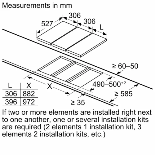 Газовая варочная панель Bosch PRA3A6B70