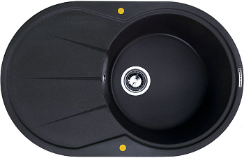 Кухонная мойка Zigmund & Shtain KREIS OV 770 B ЧЕРН.БАЗАЛЬТ
