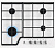 Газовая панель Electrolux GRE263MW