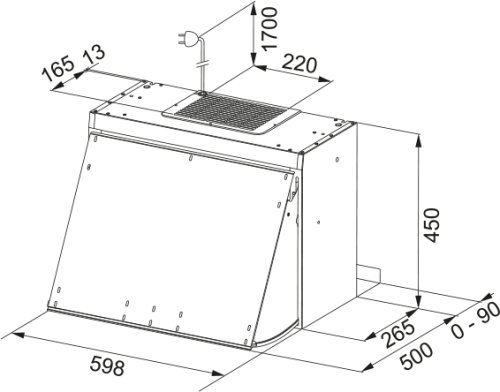 Встраиваемая вытяжка Franke FFI 622 GR LED0