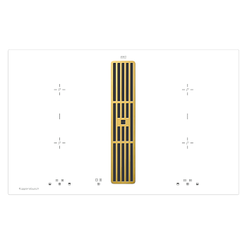 Индукционная варочная панель с вытяжкой Kuppersbusch KMI 8500.0 WR Gold