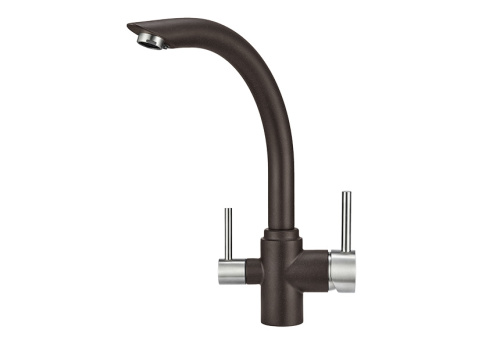 Смеситель для кухни Granula GR-2304, эспрессо