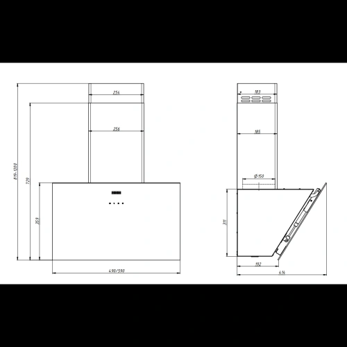 Вытяжка FRANKE LENS WH 60