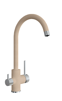 Кухонный смеситель Florentina Клио Песочный (для чистой воды)