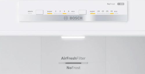 Холодильник с морозильником Bosch KGN55VL21U серебристый