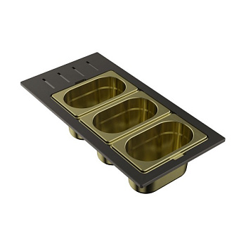 Контейнер Omoikiri DC-02-3-LG нерж.сталь/светлое золото