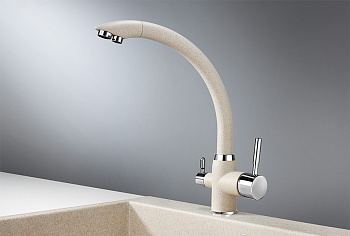 Смеситель для кухни Granula GR-2167, пирит