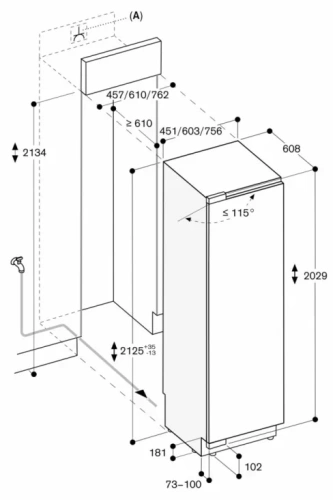 Встраиваемый холодильник Gaggenau RF471306