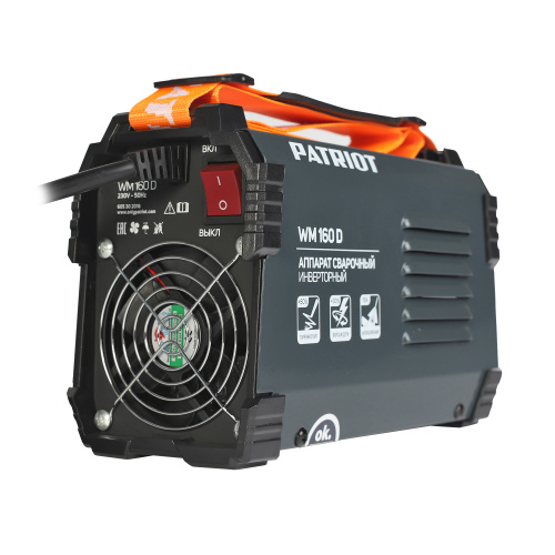 Аппарат сварочный инверторный PATRIOT WM160D MMA
