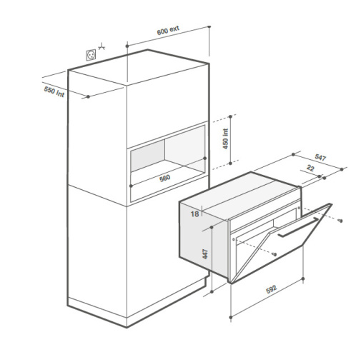 Микроволновая печь De Dietrich DKE7335BB