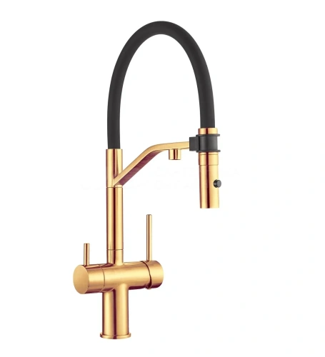 Смеситель для кухни Milacio Ultra 557 золото