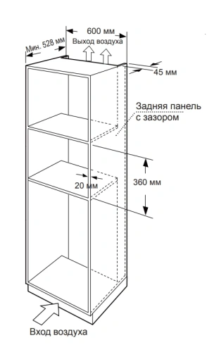 Встраиваемая микроволновая печь Candy CMXBTG259W