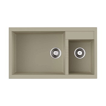 Мойка Omoikiri Tedori 86-2-LB-BE Tetogranit/ваниль