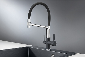 Смеситель для кухни Granula GR-0083, шварц