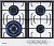 Газовая панель Weissgauff HGG 641 WV