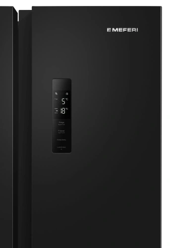 Холодильник с инвертором Meferi MFR78BK TOTAL NO FROST SIDE BY SIDE ULTRA