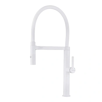 Смеситель для кухни Paulmark LEADER, белый матовый, Le214101-WH