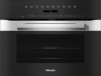 Духовой шкаф с СВЧ Miele H7240BM CLST сталь