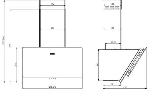 Вытяжка FRANKE TEMPER BK 50