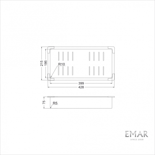 Корзина Emar EMB-405 (к мойке 125А)