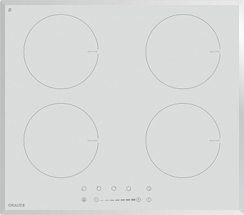 Белая индукционная варочная панель Graude IK 60.1 WF
