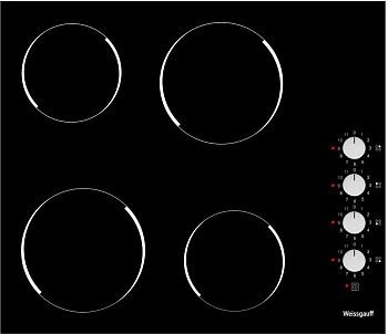 Стеклокерамическая панель Weissgauff HV 640 BK
