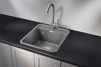 Кухонная мойка Granula Стандарт кварц ST-4202, графит