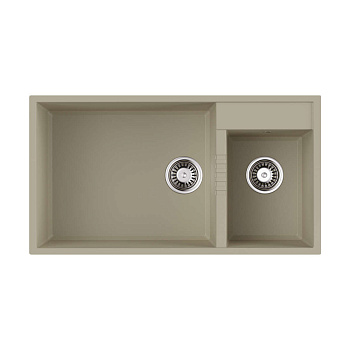 Мойка Omoikiri Tedori 85-2-U-BE Tetogranit/ваниль