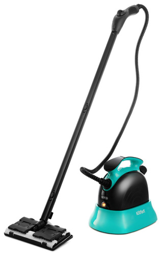 Пароочиститель Kitfort КТ-9102-3 черно-бирюзовый