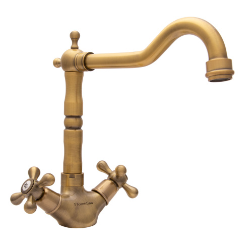 Кухонный смеситель PVD Florentina Тау Бронза