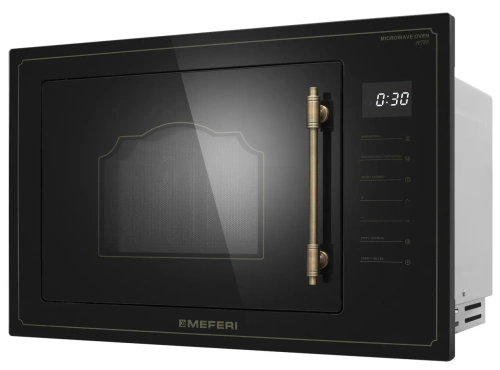 Встраиваемая микроволновая печь Meferi MMO6025BK RETRO