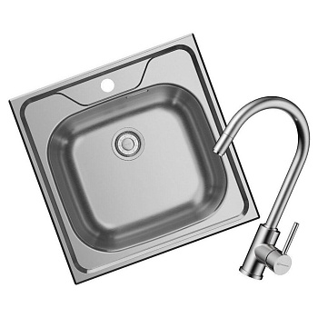 Комплект Omoikiri SARU 50-IN + Смеситель Shinagawa-BN