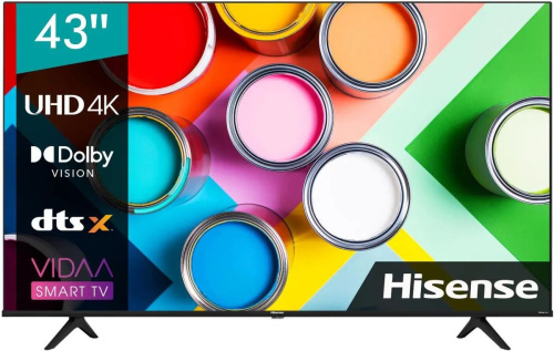Телевизор LED Hisense 43" 43A6BG Smart Frameless черный