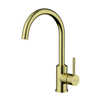 Смеситель Omoikiri Shinagawa-LG латунь/светлое золото