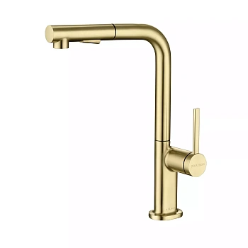 Смеситель для кухни Paulmark NEO, светлое золото, Ne214419-LG