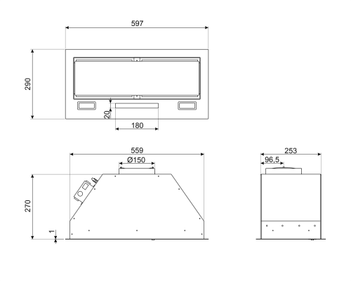 Вытяжка Smeg KSG6P4X