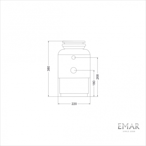 Измельчитель пищевых отходов Emar ATC-KZ560A