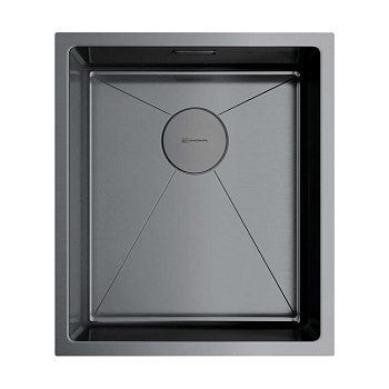 Мойка Omoikiri Taki 38-U/IF-GM нерж. сталь/вороненая сталь