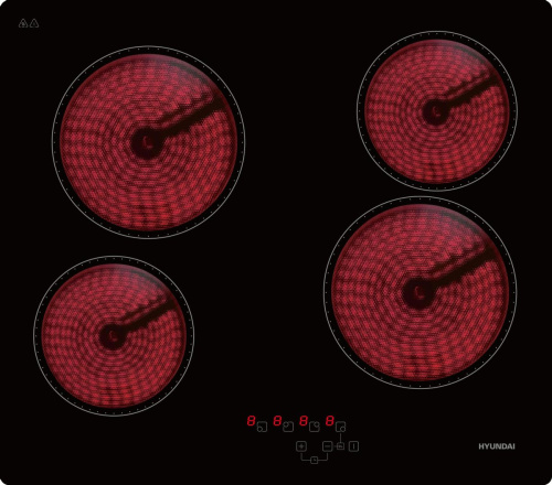 Варочная поверхность Hyundai HHE 6410 BG