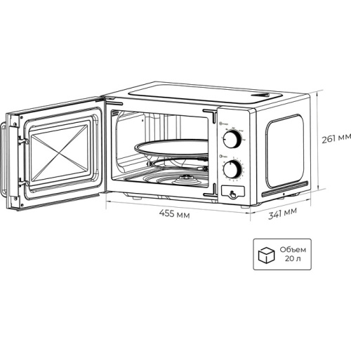 Микроволновая печь Lex FSMO 20.02 WH