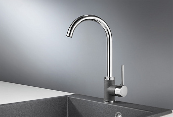 Смеситель для кухни Granula GR-3125, xром/графит